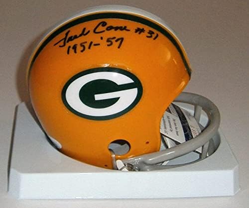 PACKERS Fred Cone a semnat mini cască cu 1951-57 JSA COA Auto Green Bay rare - Căști NFL cu autograf