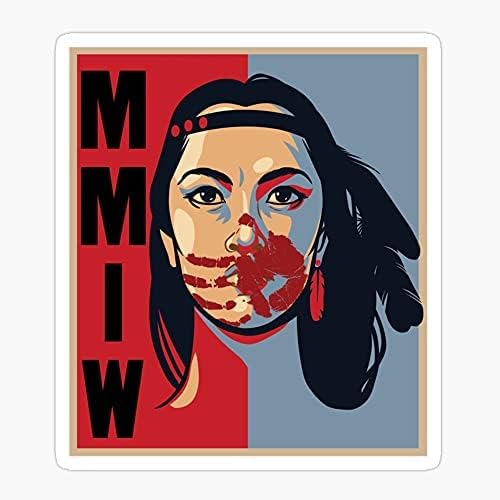 Nativ și T indigenă femeie americană Mmiw lipsă pentru opera de artă ucisă conștientizarea femeilor-autocolant Grafic - vinil