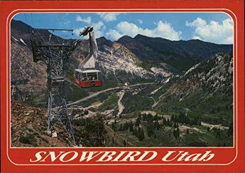 Tramvaiul de la Snowbird Snowbird, Utah UT original carte poștală de epocă