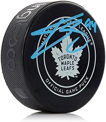 Tyson Barrie Toronto Maple Leafs a autografat pucul Oficial al jocului - pucuri NHL autografate