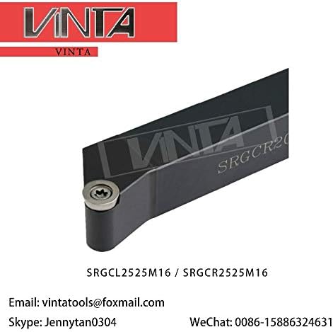 Fincos Cutter titular bar SRGCL2525M16 / SRGCR2525M16 potrivire carbură CNC insertii de frezat CMT 1606 R8 -: SRGCR2525M16