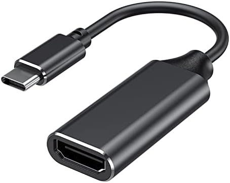 Adaptor de cablu USB C la HDMI 4K 30Hz pentru birou de acasă, adaptor USB C portabil pentru aluminiu pentru Mac, Bookpro, Mac, Bookair, Sur, Facepro, Padair, Pixel, Book, XPS, GA, Laxy și multe altele