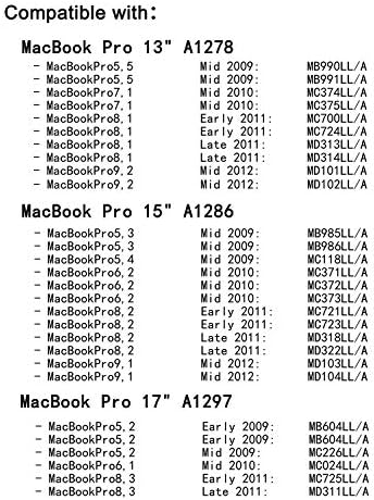 Șuruburi de înlocuire CCYO 10 seturi pentru MacBook Pro 13 15 17 A1278 A1286 A1297 2009-2012, 10 PC-uri CASE CAPEL CAPEL COMPAL COMPORT PC