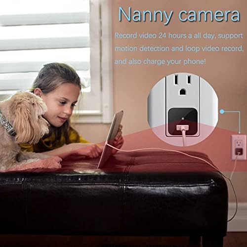 Spy WiFi USB Charger Camera cu viziune de noapte interioară securitate interioară pentru casă ascuns Cameră inteligentă Smart Monitor pentru copii Wireless Supraveghere Securitate Cam Detectarea mișcării cu aplicație Live Feed