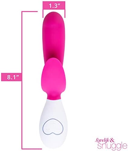 Ohmibod Lovelife Snuggle Vibrator - Vibrator de stimulare dublă G -spot - Masaj personal pentru femei - Vibrator de cuplu șapte presetări de care să se bucure - pentru corp, reîncărcabil, rezistent la splash - roz