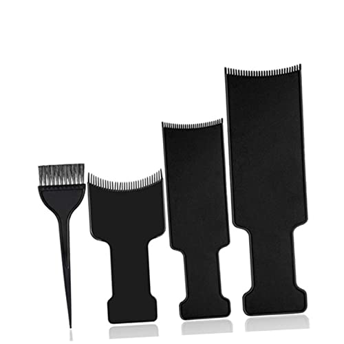 Vinistiți 4PC -uri de coafură set instrumente de vopsea pentru păr moare pe perie largă perie de frizerie perie folie plastică