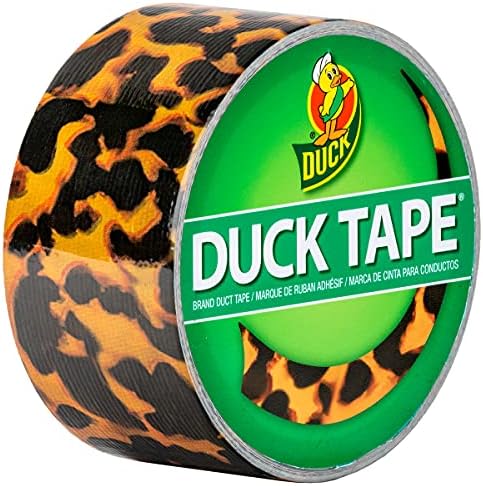 Brand Duck Brand 287387 Banda de conducte imprimate cu rață, 1,88 x 10 y, broască țestoasă, 6 role