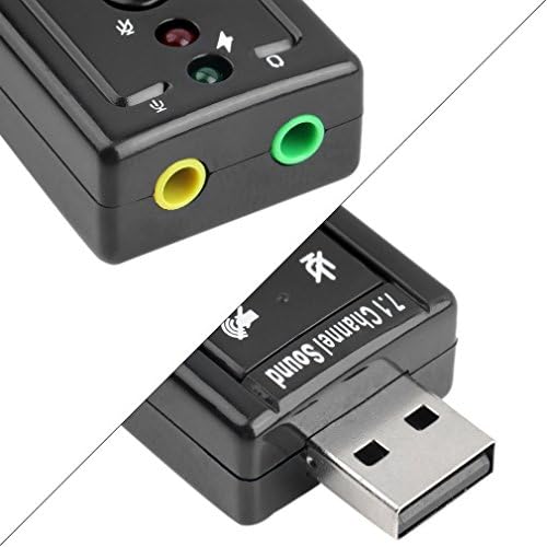 MXTECHNIC USB 2.0 la 3D Virtual 7.1 canal audio adaptor placa de sunet