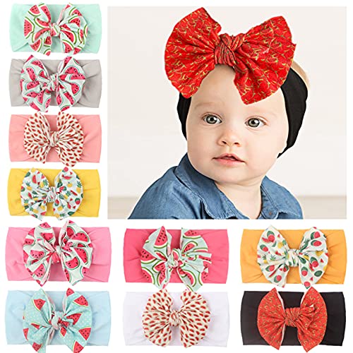 Pentru sugari Baby Girls Headbands fete Baby pentru sugari Stretch Hairband Pălării florale 10pc Bow copii Accesorii de par.