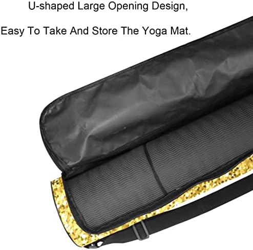 Laiyuhua Yoga Mat Bag, dublu fermoare Yoga Gym Bag pentru femei și bărbați - fermoare netede, deschidere mare în formă de U