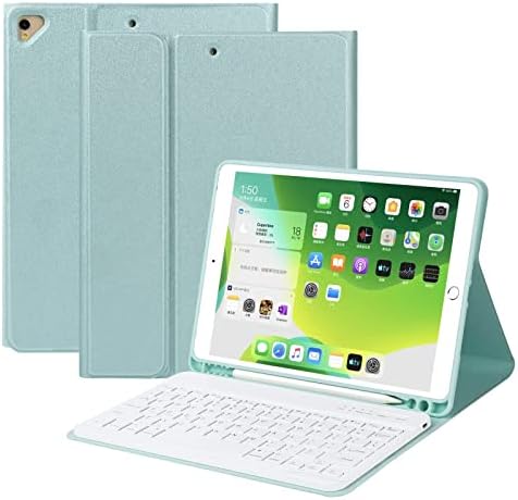 Carcasă de tastatură pentru iPad 10.2 Generația a 9 -a 2021/8th Gen 2020 Carcasă pentru iPad 10.2 7th 2019, tastatură Bluetooth wireless pentru iPad Air 3/iPad Pro 10.5/iPad 10.2 cu suport pentru creion