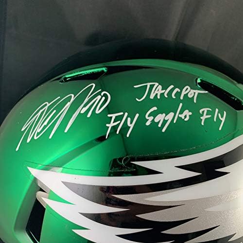Desean Jackson a autografat casca cromată insc FS Philadelphia Eagles Beckett
