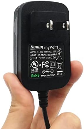 Adaptor de alimentare MyVolts 12V compatibil cu/înlocuitor pentru înregistratorul TASCAM HD -P2 - Plug SUA