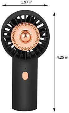 Xunion Ux8vf5 Ventilator portabil Ventilator de răcire portabil cu lumină ambientală Color trei viteze ventilator de răcire