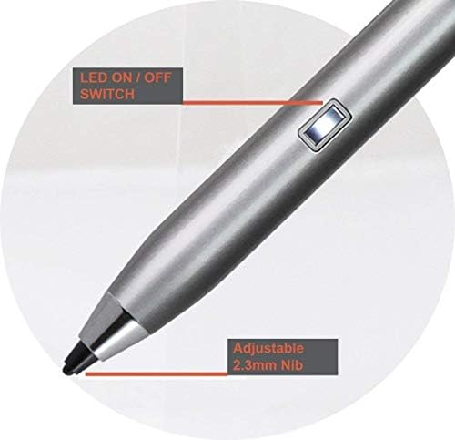 BROONEL Silver Mini Fine Point Digital Stylus Pen compatibil cu Acer Swift 3 14 inch | Acer Swift 3 314-41-R1X6 Laptop 14