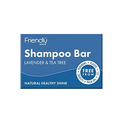 Săpun prietenos 2 x șampon Natural Bar lavandă și arbore de ceai 95g