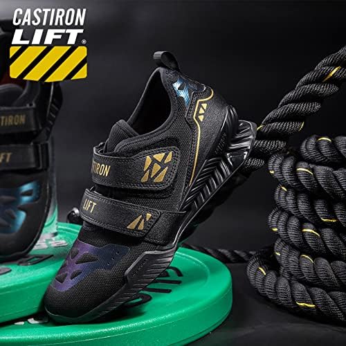 CASTIRON LIFT Pantofi de haltere, Pantofi Powerlifting Pantofi de gimnastică pentru încălțăminte de ridicare Crossfit, Pantofi