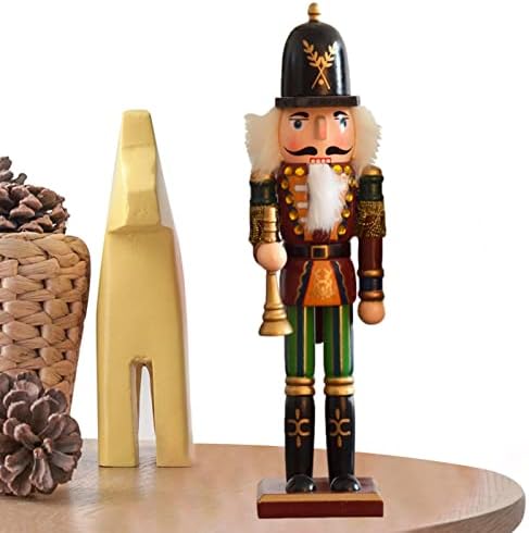 Figurine de nuci din lemn de Crăciun, Soldat de nuci din lemn de 30 cm din lemn - decorațiuni de nuci de Crăciun din lemn, decor pridvor, interior în aer liber