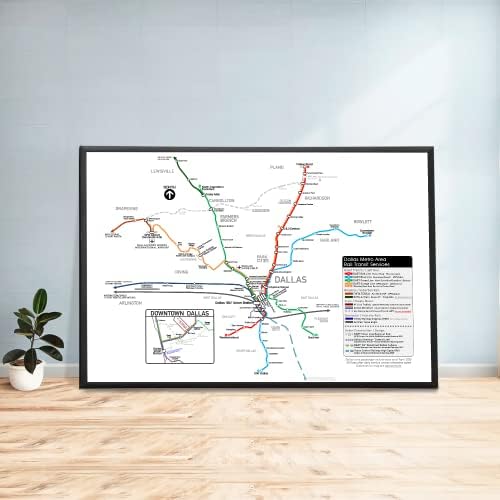 Washington Metro System Map Afise Art Art Art Imprimat 35x47 inci Material Photo Hârtie Poster personalizat