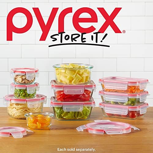 Pyrex Freshlock 10pc 4c sq set de pregătire pentru masă, clar