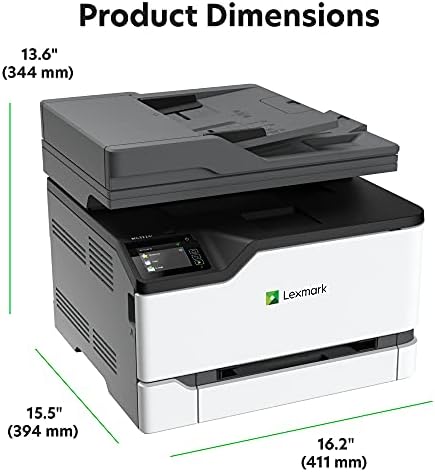 Imprimantă multifuncțională color Lexmark MC3224i, imprimantă mică cu fax Cloud încorporată în Ethernet și imprimare automată pe 2 fețe
